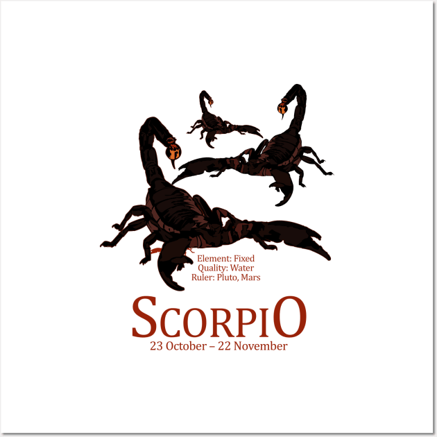 Scorpio Wall Art by adamzworld